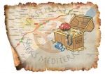 treasure map - Geocaching in the Béziers Mediterranean region